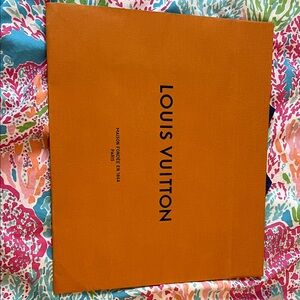 Louis Vuitton Orange Gift Bag